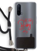 Not Your Baby: OnePlus Nord CE 5G Transparant Hoesje met koord