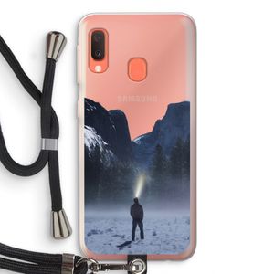 Wanderlust: Samsung Galaxy A20e Transparant Hoesje met koord