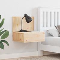 Wandbevestigde nachttafel 2 pcs Bruin 42 x 32,5 x 40 cm