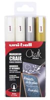 Krijtstift Uni-ball Chalk rond set Ãƒ 4 stuks