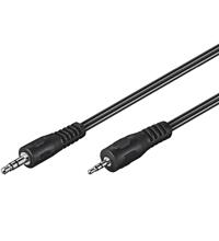 Goobay AVK 313-200 2.0m audio kabel 2 m 2.5mm 3.5mm Zwart