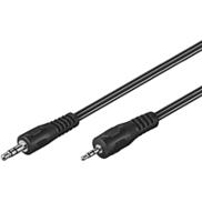 Goobay AVK 313-200 2.0m audio kabel 2 m 2.5mm 3.5mm Zwart - thumbnail