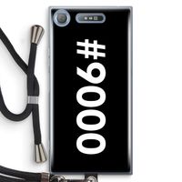 #9000: Sony Xperia XZ1 Transparant Hoesje met koord