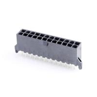 Molex 462070224 Male header, inbouw (standaard) Totaal aantal polen: 24 Rastermaat: 4.20 mm Inhoud: 1 stuk(s) Tray - thumbnail