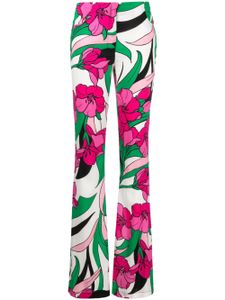 PINKO pantalon évasé à fleurs - Vert