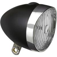 Koplamp Edge Retro 3 x Led - met batterijen- zwart/chroom (werkplaatsverpakking)