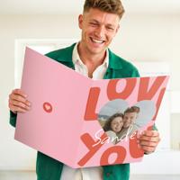 Mega wenskaart personaliseren - 50 cm