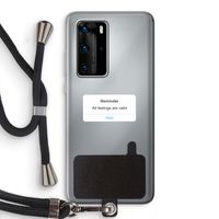 Reminder: Huawei P40 Pro Transparant Hoesje met koord