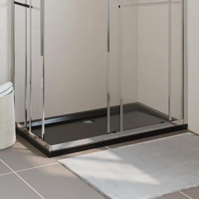 Douchebak rechthoekig 70x120 cm ABS zwart