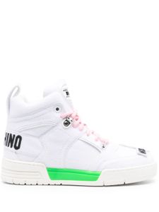 Moschino baskets montantes Kevin - Blanc