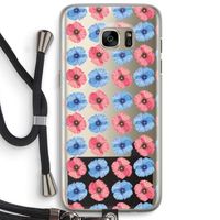 Klaproosjes: Samsung Galaxy S7 Edge Transparant Hoesje met koord