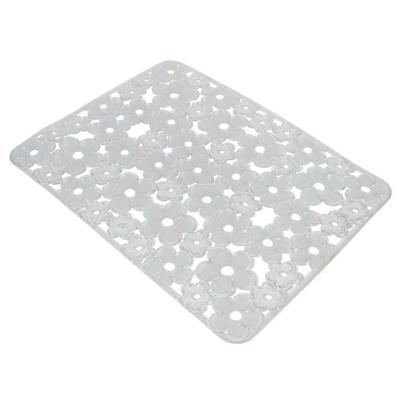 Afdruiprek voor Keukengootsteen Metaltex Rechthoekig PVC Doorschijnend (30 x 40 cm)