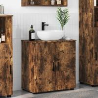 Badkamer Kast Gerookt eiken 61 x 35 x 64 cm Bewerkt hout