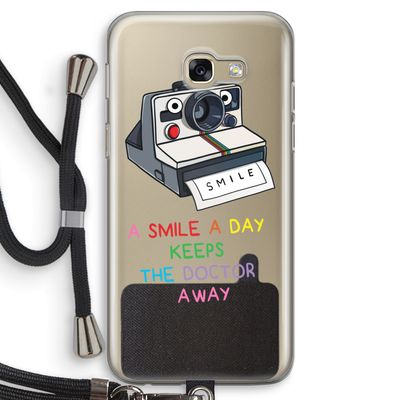 Smile: Samsung Galaxy A5 (2017) Transparant Hoesje met koord