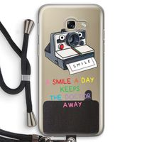 Smile: Samsung Galaxy A5 (2017) Transparant Hoesje met koord