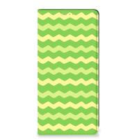 OPPO A54 5G | A74 5G | A93 5G | Hoesje met Magneet | Waves Green