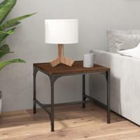 Salontafel 50x50x35 cm bewerkt hout bruin eikenkleur
