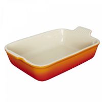 LE CREUSET - Aardewerk - Ovenschaal 19cm 1,10l Oranjerood