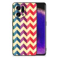 OPPO Find X5 Back Case Zigzag Multi Color