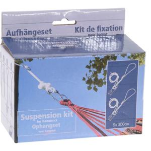 Hangmat ophangsysteem - 300 cm - wit - ophangset - excl. hangmat   -