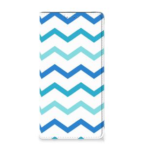 Samsung Galaxy A51 Hoesje met Magneet Zigzag Blauw