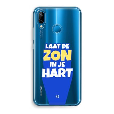 Laat de zon in je hart: Huawei P20 Lite Transparant Hoesje