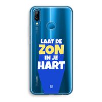 Laat de zon in je hart: Huawei P20 Lite Transparant Hoesje