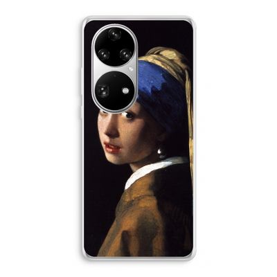 The Pearl Earring: Huawei P50 Pro Transparant Hoesje