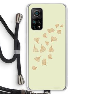 Falling Leaves: Xiaomi Mi 10T 5G Transparant Hoesje met koord