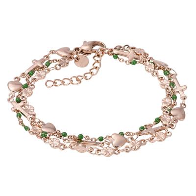 iXXXi Armband Ghana Green Rosé Goud