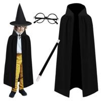 Kruzzel Tovenaar kostuum - 4 delig - kinderen - toverstaf - verkleden - halloween - carnaval - thumbnail