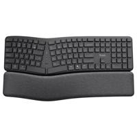 Trust Keyra ERGO Wireless Multi Keyboard DE Toetsenbord Bluetooth, Draadloos Ergonomisch QWERTZ, Duits Zwart