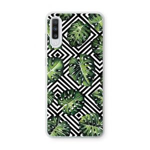 Geometrische jungle: Samsung Galaxy A70 Transparant Hoesje