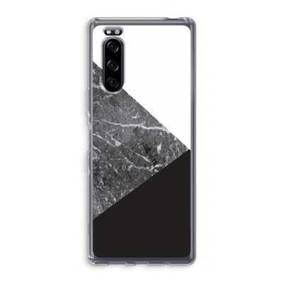 Combinatie marmer: Sony Xperia 5 Transparant Hoesje