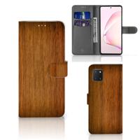 Samsung Note 10 Lite | Book Style Case | Donker Hout