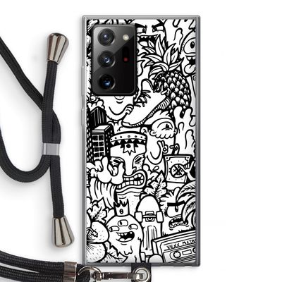 Vexx Mixtape #2: Samsung Galaxy Note 20 Ultra / Note 20 Ultra 5G Transparant Hoesje met koord