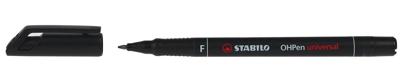 STABILO OHPen universal, OHP-marker, permanent, fijn 0,7 mm, zwart