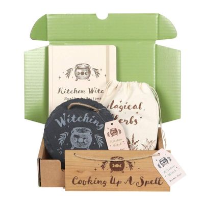 Cadeauset &apos;Kitchen Witch&apos; met 4 onderdelen