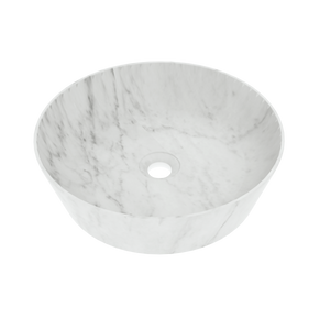 Balmani Still waskom Carrara marmer rond Ø 38 cm