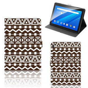 Lenovo Tab E10 Tablet Hoes Aztec Brown