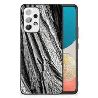 Houten Print Telefoonhoesje Samsung Galaxy A53 Boomschors Grijs
