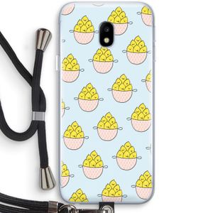 Citroenen: Samsung Galaxy J3 (2017) Transparant Hoesje met koord