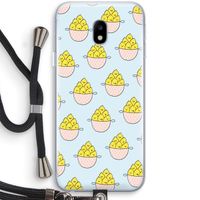 Citroenen: Samsung Galaxy J3 (2017) Transparant Hoesje met koord