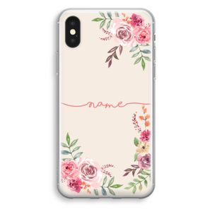 Rozen: iPhone XS Transparant Hoesje