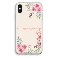 Rozen: iPhone XS Transparant Hoesje