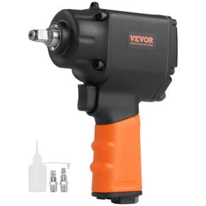 VEVOR perslucht slagmoersleutel max. losdraaimoment 935,5 Nm, vierkant 0,95 cm (3/8 inch) max. werkdruk 8,3 bar stationair toerental 10000 tpm persluchtschroevendraaier voor het vast- en losdraaien van schroeven