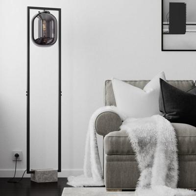 Staande vloerlamp &apos;Dixton&apos; By Rydens E27 fitting smoke grey 150cm