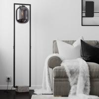 Staande vloerlamp &apos;Dixton&apos; By Rydens E27 fitting smoke grey 150cm