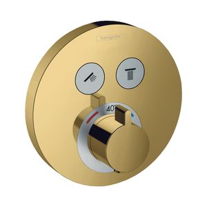 Hansgrohe Thermostaat Afbouwdeel ShowerSelect Voor 2 Functies Rond Gepolijst Goud