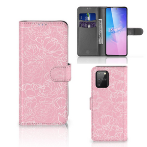 Samsung S10 Lite Hoesje White Flowers